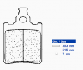 Brake pads CL BRAKES 1089 RX3