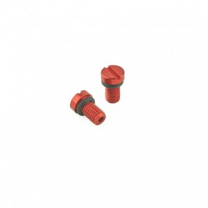 FF AIR BLEED SCREW K-TECH KYB(SHOWA red (pair)