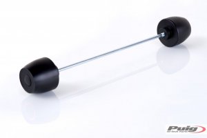 Axle sliders PUIG PHB19 black without color caps, rear