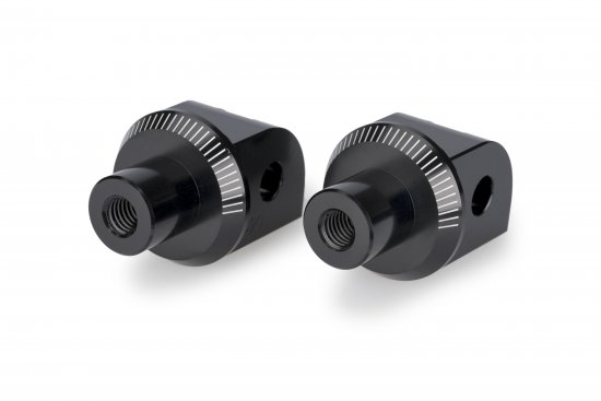 Footpeg adapters PUIG 22148N black