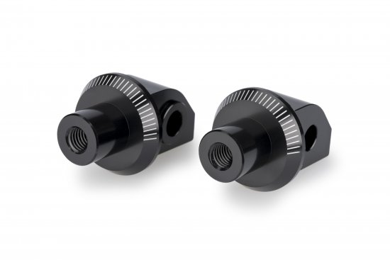 Footpeg adapters PUIG 22149N black