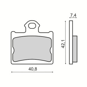 Brake pads RMS rear organic