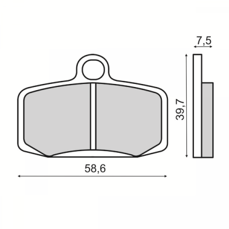 Brake pads RMS front for KTM SX 85 (2012-2018)