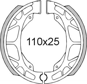 Brake shoes RMS rear