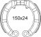 Brake shoes RMS rear