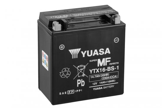 Maintenance free battery YUASA YTX16-BS-1