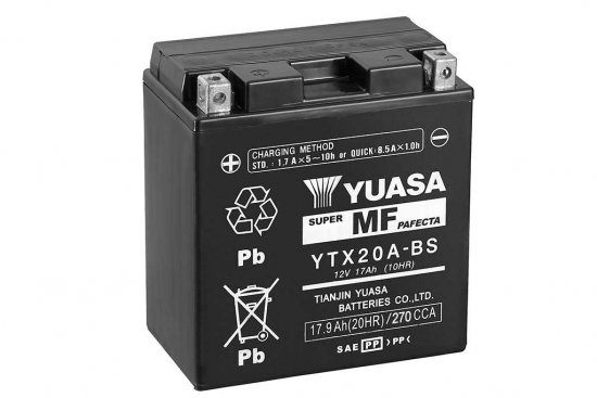 Maintenance free battery YUASA YTX20A-BS