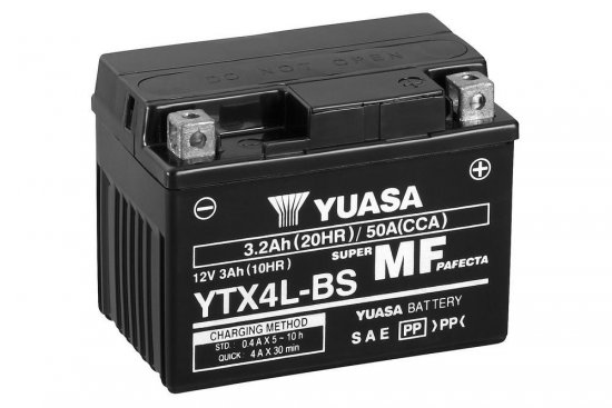 Maintenance free battery YUASA for KTM EXC (XC) 300 (2008-2020, 2009-2013, 2015-2016)