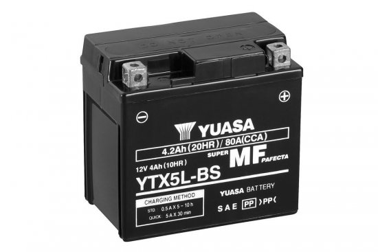 Maintenance free battery YUASA for KTM EXC (XC) 300 (2014-2014, 2014-2015)