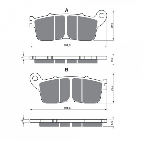 Brake pads GOLDFREN 323 S3