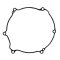 Clutch cover gasket WINDEROSA outer side