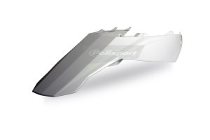 Rear fender + side panels POLISPORT white