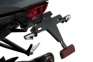 Adjustable license support PUIG black