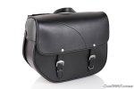 Leather saddlebag CUSTOMACCES AP0011N SANT LOUIS black