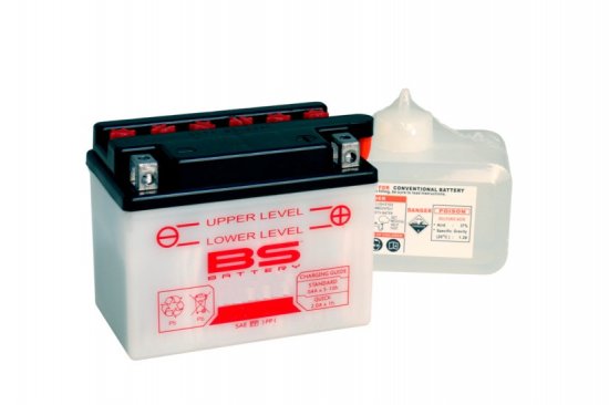 Conventional battery (incl.acid pack) BS-BATTERY BB7L-B Acid pack included