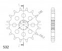 Front sprocket SUPERSPROX CST-440:14 14T, 532