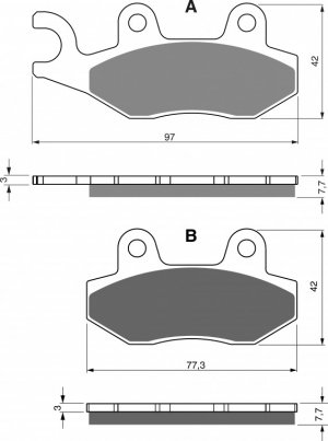 Brake pads GOLDFREN AD  OFF-ROAD FRONT