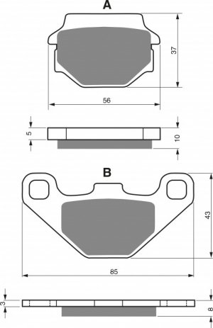 Brake pads GOLDFREN AD