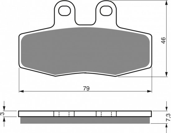 Brake pads GOLDFREN 010 AD  STREET