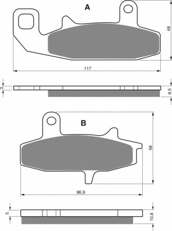 Brake pads GOLDFREN 037 S3