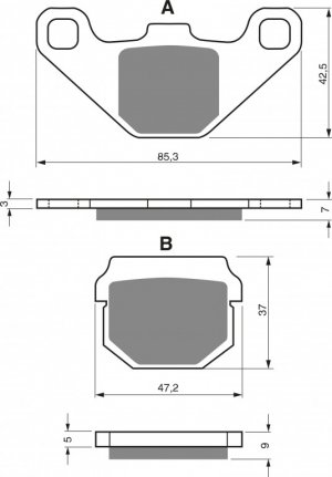 Brake pads GOLDFREN S3