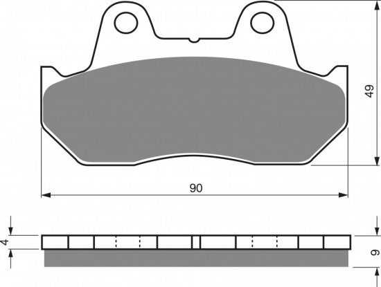 Brake pads GOLDFREN 049 S3