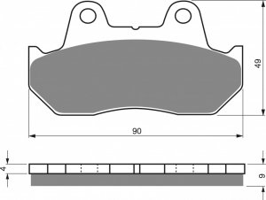 Brake pads GOLDFREN S3