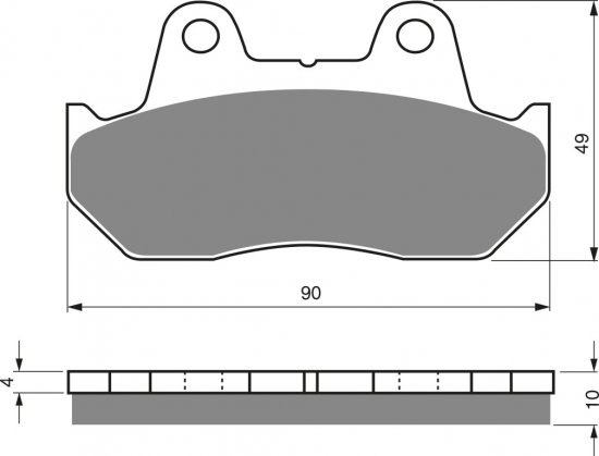 Brake pads GOLDFREN 050 S33 STREET FRONT