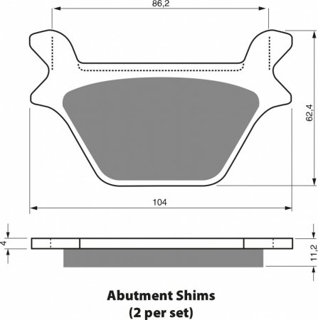 Brake pads GOLDFREN 056 S33 STREET REAR