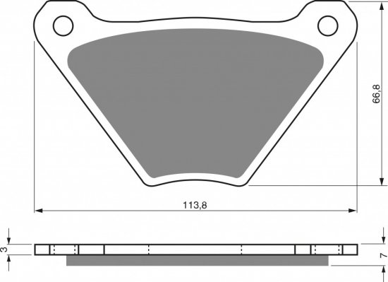 Brake pads GOLDFREN 060 S3