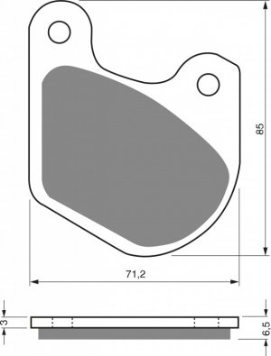 Brake pads GOLDFREN S3 (1 left + 1 right)