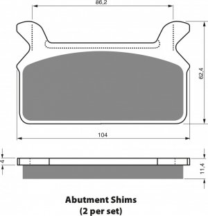 Brake pads GOLDFREN S3