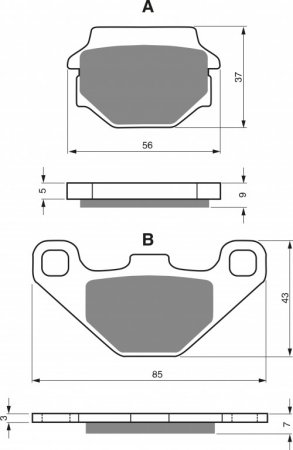 Brake pads GOLDFREN 084 K5