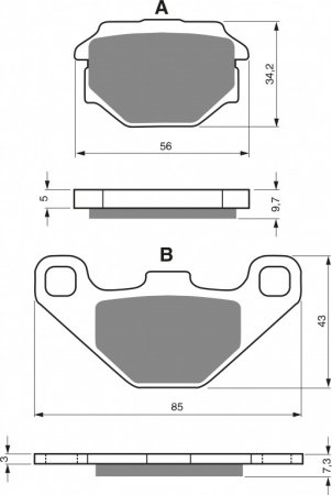 Brake pads GOLDFREN 094 AD  STREET