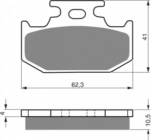 Brake pads GOLDFREN K5