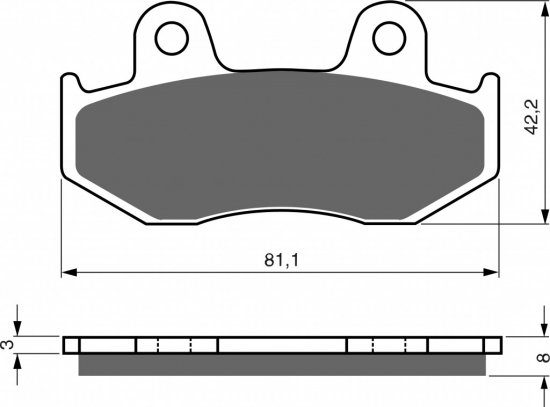 Brake pads GOLDFREN 102 S33 STREET REAR