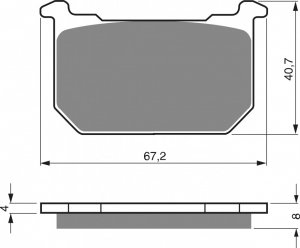 Brake pads GOLDFREN S3