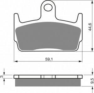 Brake pads GOLDFREN S3