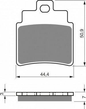 Brake pads GOLDFREN S3 (1 set = 4 pcs)