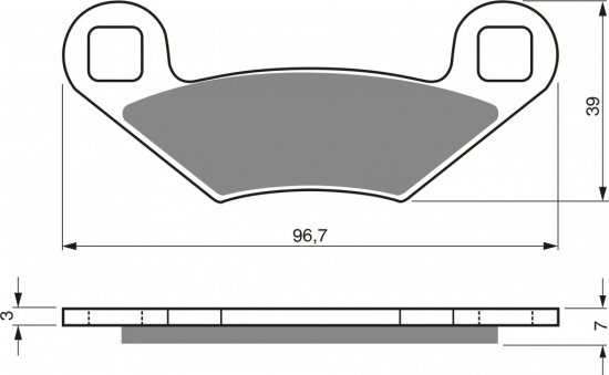 Brake pads GOLDFREN 162 S3