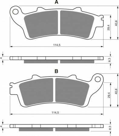 Brake pads GOLDFREN 178 AD  STREET