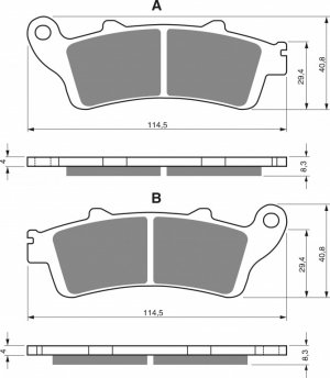 Brake pads GOLDFREN AD  STREET