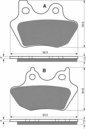 Brake pads GOLDFREN S3