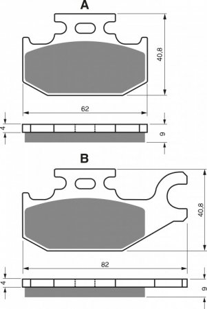 Brake pads GOLDFREN 182 S3