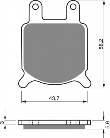 Brake pads GOLDFREN 184 S3