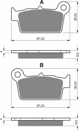 Brake pads GOLDFREN 187 S3