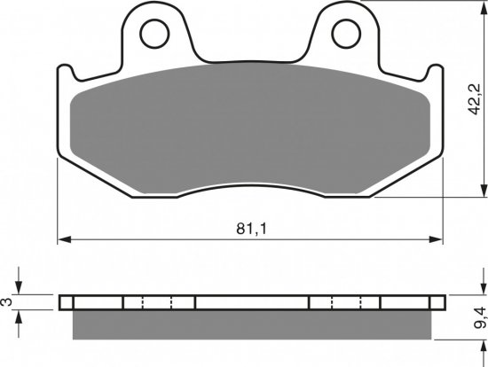 Brake pads GOLDFREN 188 S3