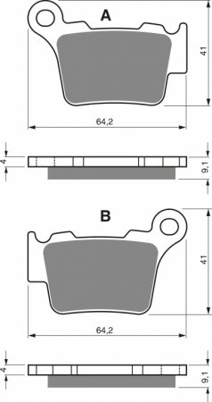 Brake pads GOLDFREN 191 AD