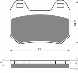 Brake pads GOLDFREN S3