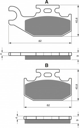 Brake pads GOLDFREN 205 S3